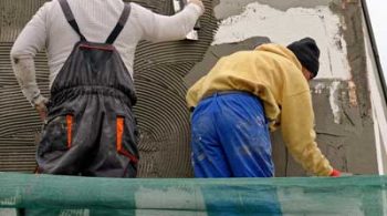 Two renderers rendering an external wall